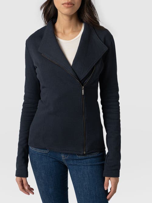 Saint + Sofia Cotton Biker Jacket
