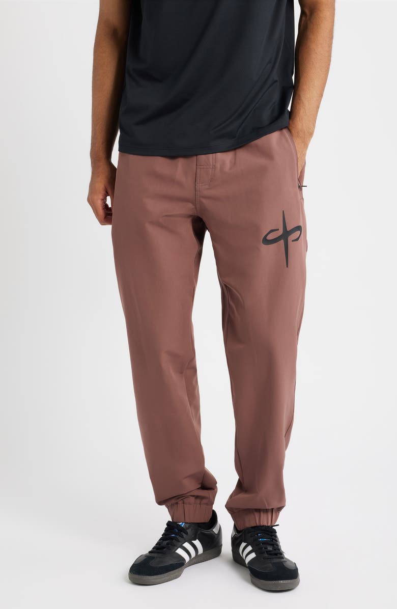SANTO STUDIO Tempo Ciao Bella Tech Performance Joggers, Main, color, Espresso