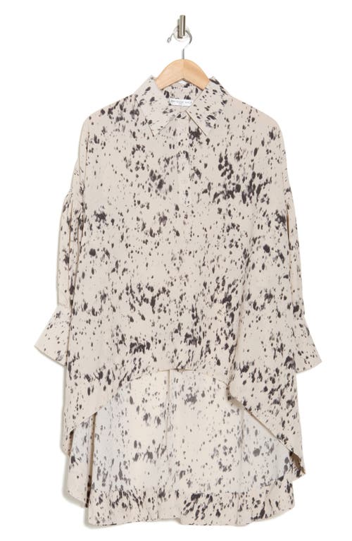 Patrizia Luca Oversize Print Shirt In Neutral