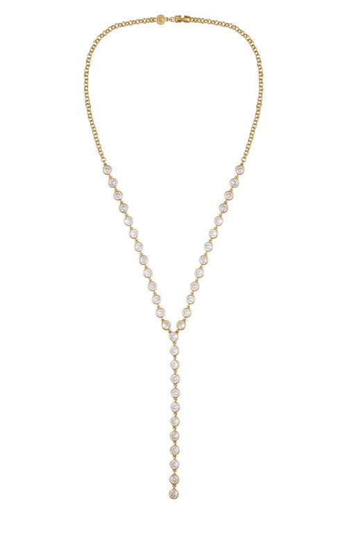 Vince Camuto Cascading Cubic Zirconia Y-drop Necklace In Gold