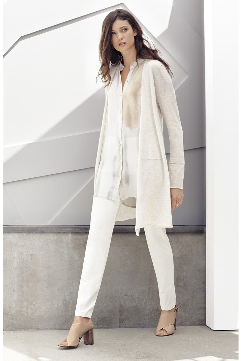 Sleeveless Silk Shirt, Alternate, color, MARBLE