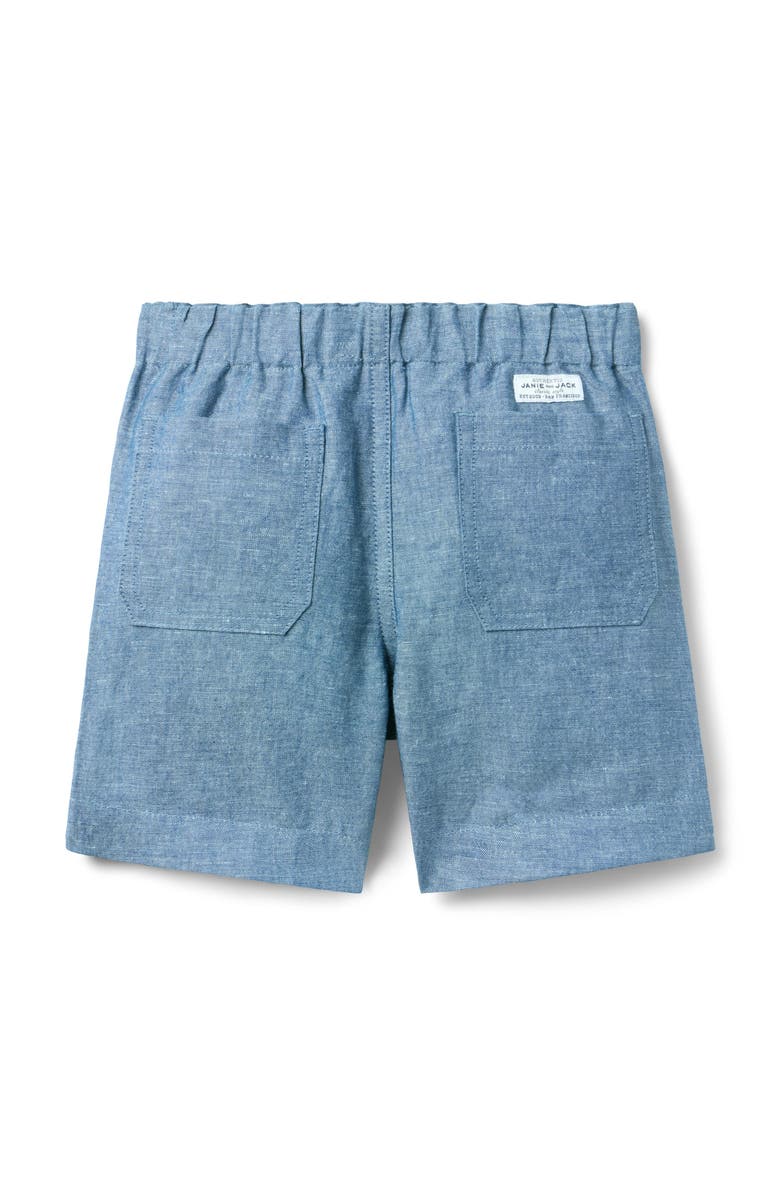 Janie and Jack The Longer Pull-On Short, Alternate, color, Blue