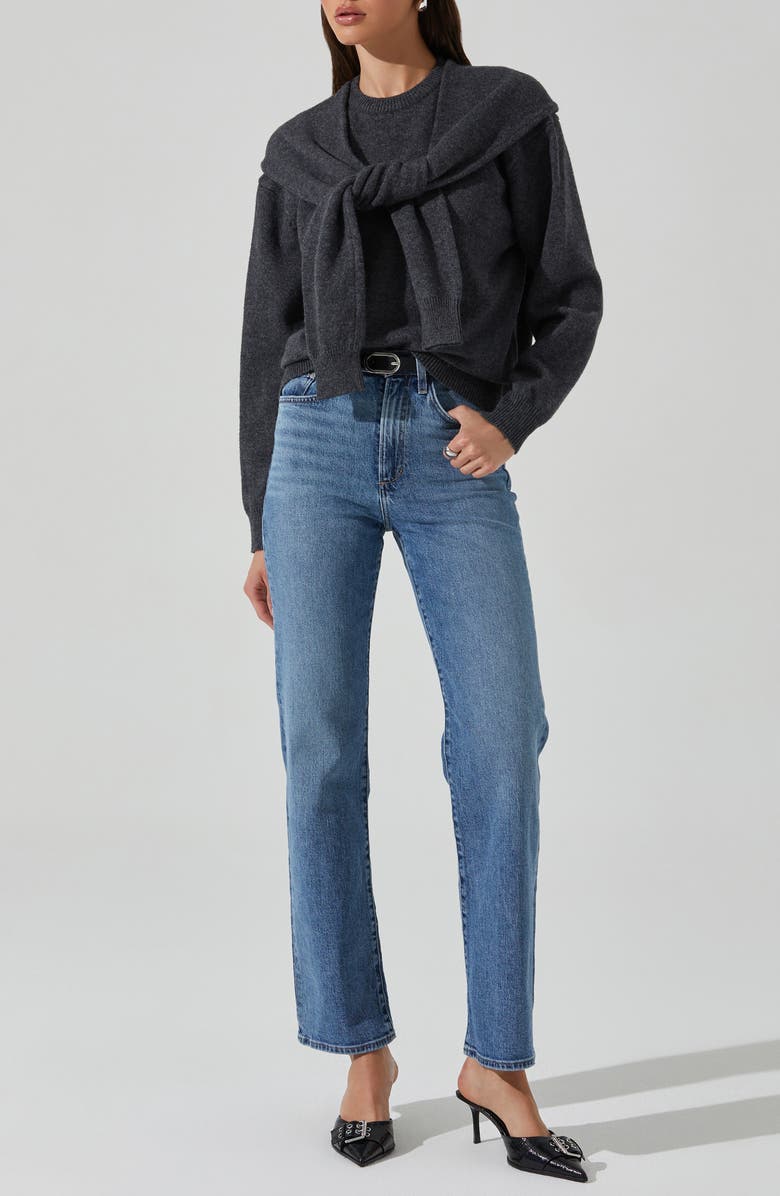 ASTR the Label Delrin Sweater, Alternate, color, Charcoal