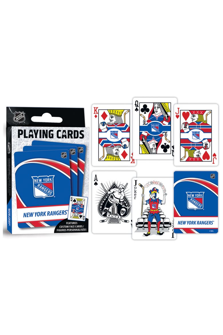 New York Rangers Playing Cards, Alternate, color, Multicolor