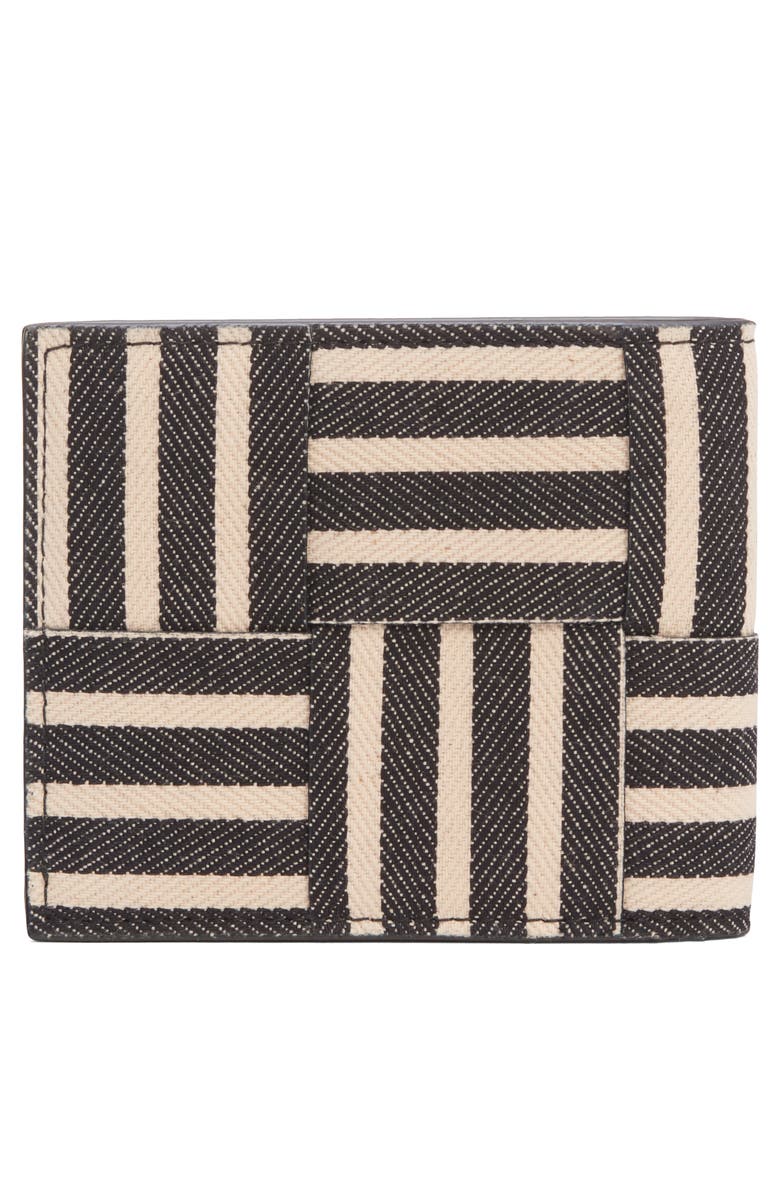 Bottega Veneta Cassette Woven Cotton Bifold Wallet, Alternate, color, 