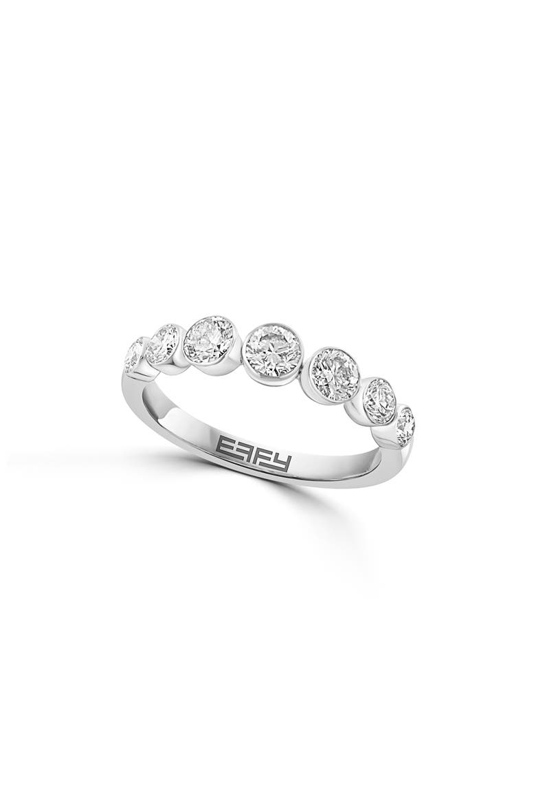Sterling Silver Lab Grown Diamond Band Ring, Main, color, SILVER