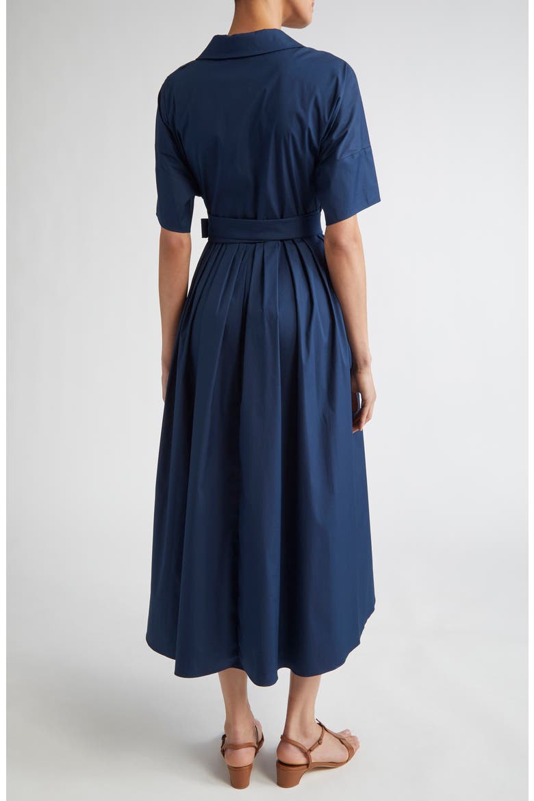 Sarah Stretch Poplin Wrap Shirtdress, Alternate, color, CORNFLOWER BLUE