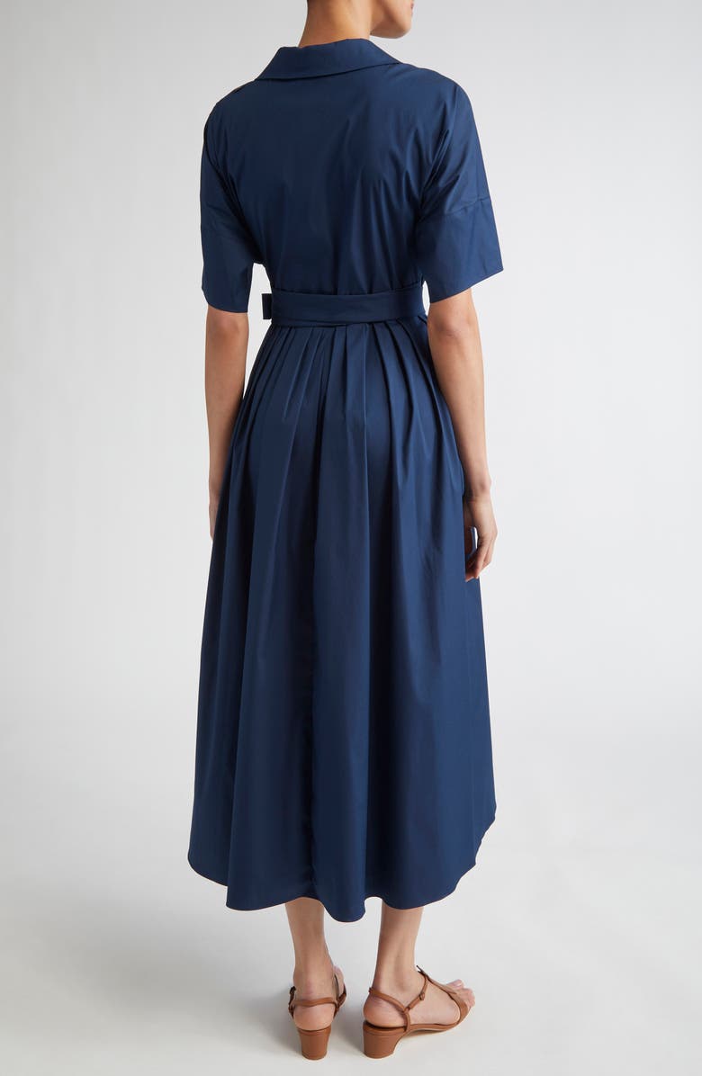 Max Mara Sarah Stretch Poplin Wrap Shirtdress, Alternate, color, Cornflower Blue