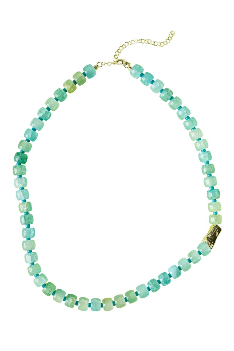 Seabreeze Beaded Necklace, Main, color, BLUE