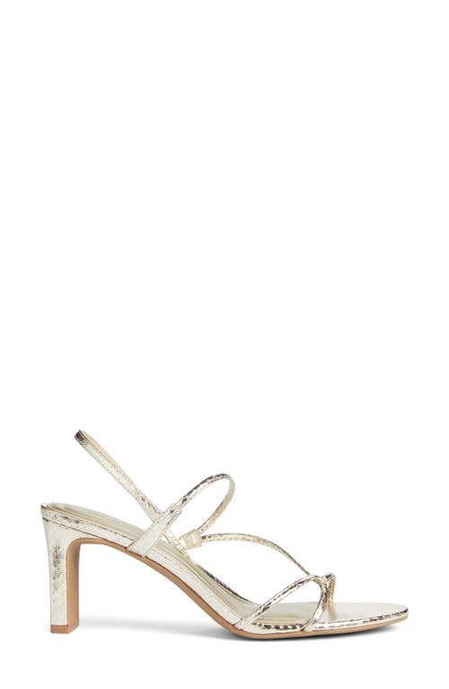 Open Edit Pia Slingback Sandal In Gold Light Metallic