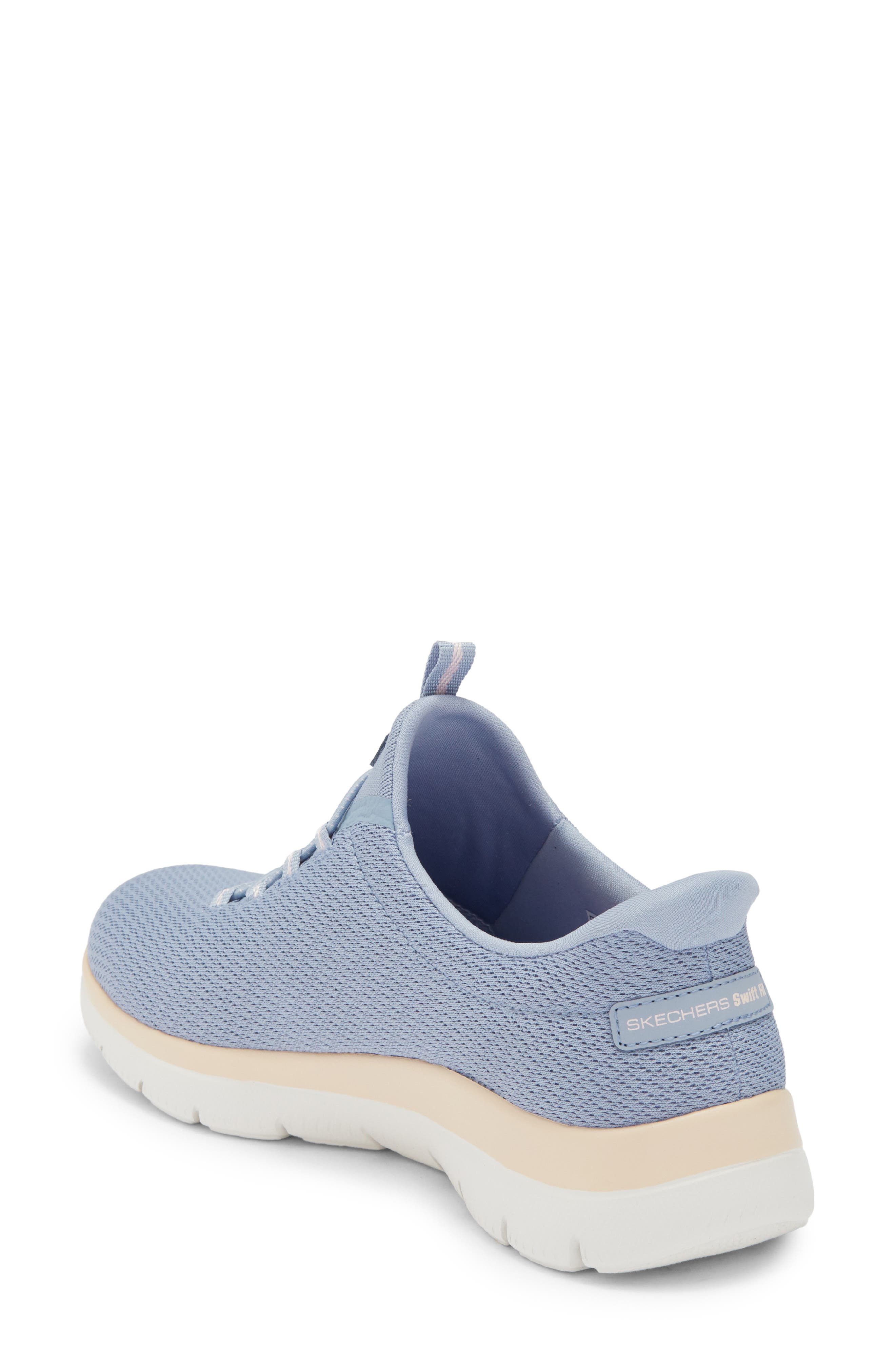 Summits Swift Step Sneaker, Alternate, color, LIGHT BLUE MULTI