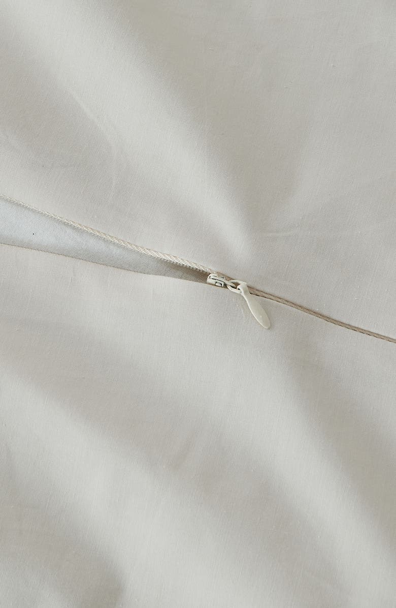Verlee Cotton Percale Duvet Cover, Alternate, color, Sand