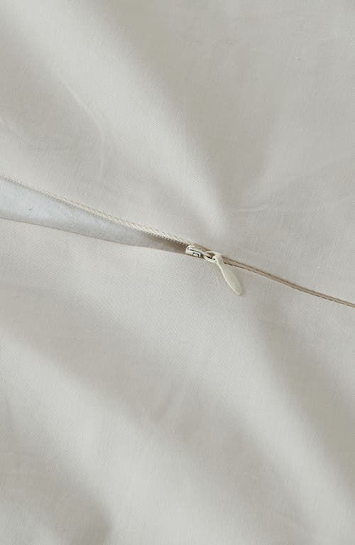 Verlee Cotton Percale Duvet Cover In Sand