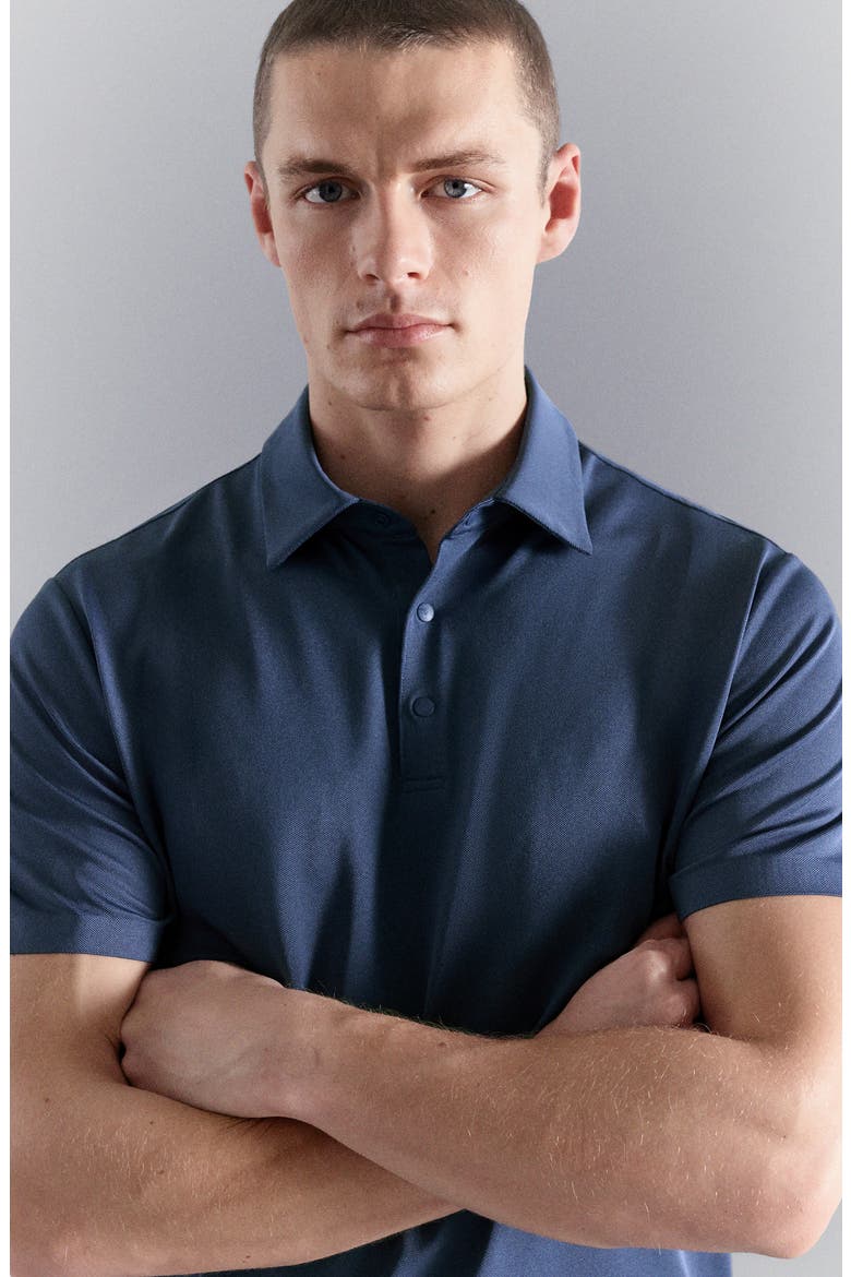 Slim Fit Coolmax® Polo, Alternate, color, INK BLUE