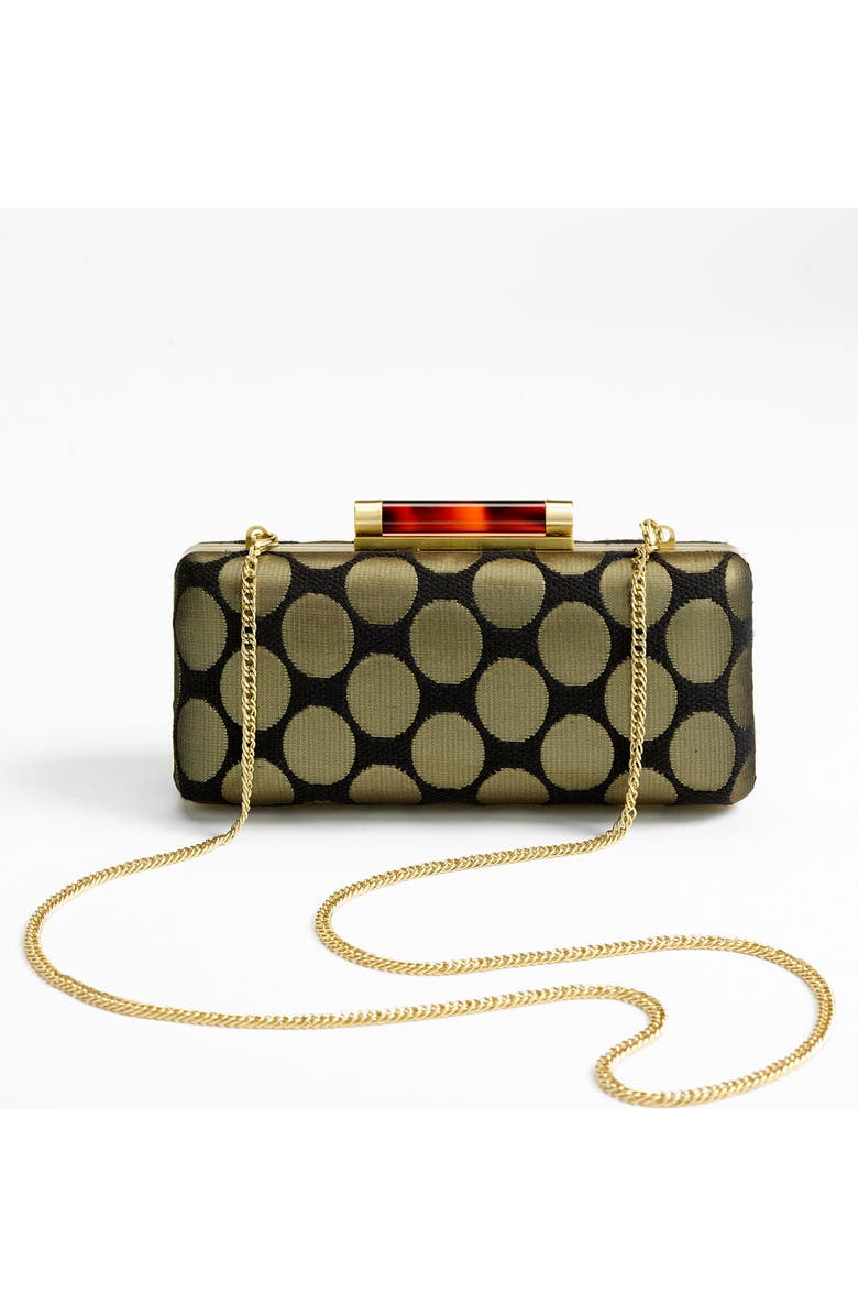 Diane von Furstenberg 'Tonda' Print Cotton Clutch, Alternate, color,