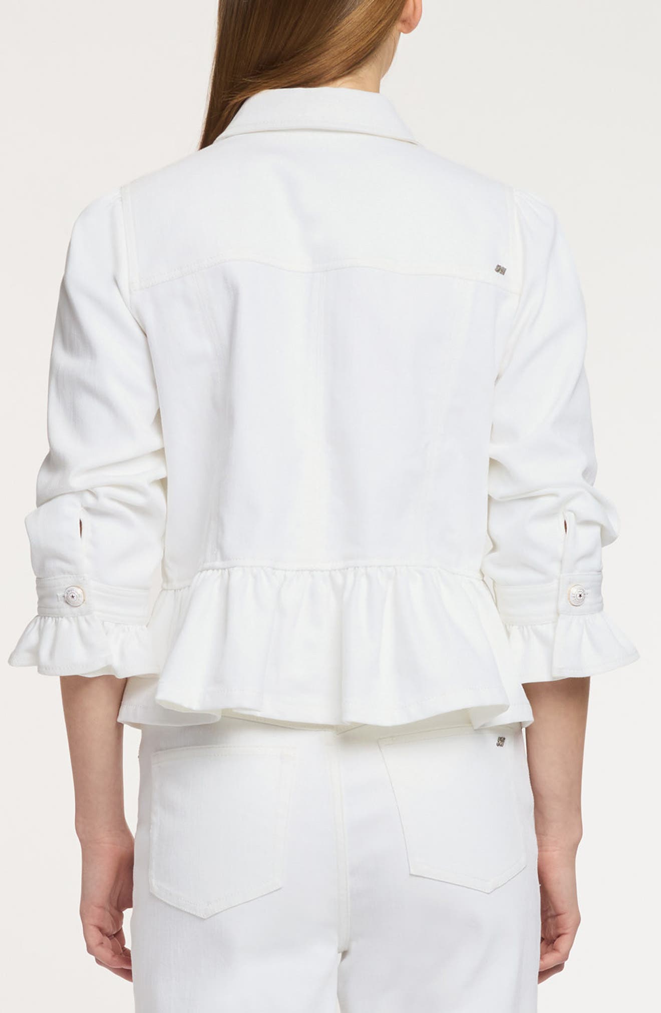 Delanie Peplum Denim Jacket - image 2