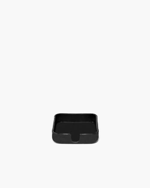 Graf & Lantz Graf Lantz Kobon Leather Square Tray In Black