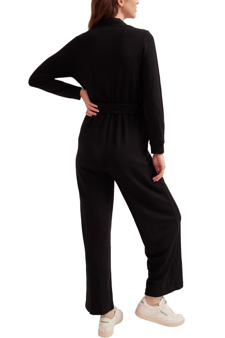 The Easy Nursing Jumpsuit, Alternate, color, Black