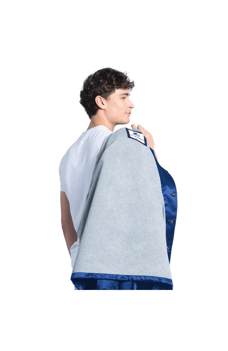 STARTER Men's Starter Royal Seattle Mariners Cooperstown Collection Point Man Full-Snap Coaches Jacket, Alternate, color, Royal