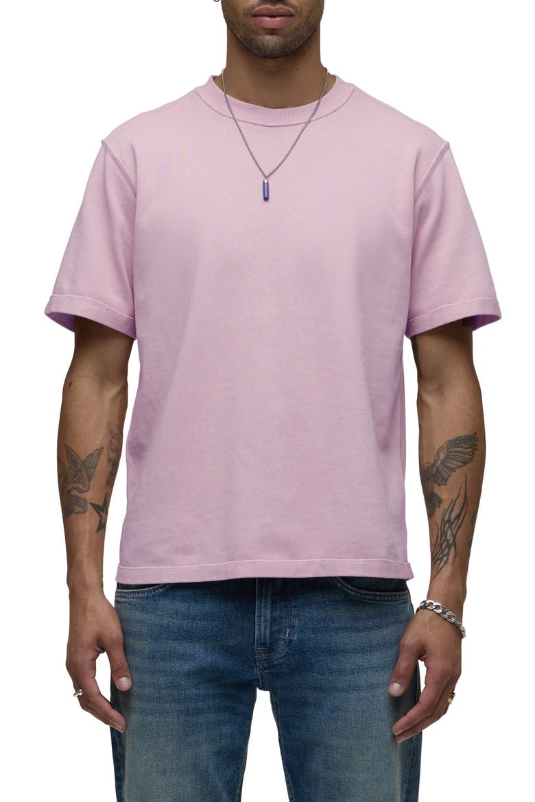 Heavyweight Cotton T-Shirt, Main, color, PALE ROSEWOOD