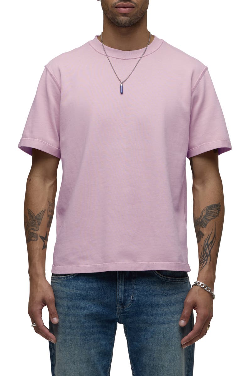Hudson Jeans Heavyweight Cotton T-Shirt, Main, color, Pale Rosewood