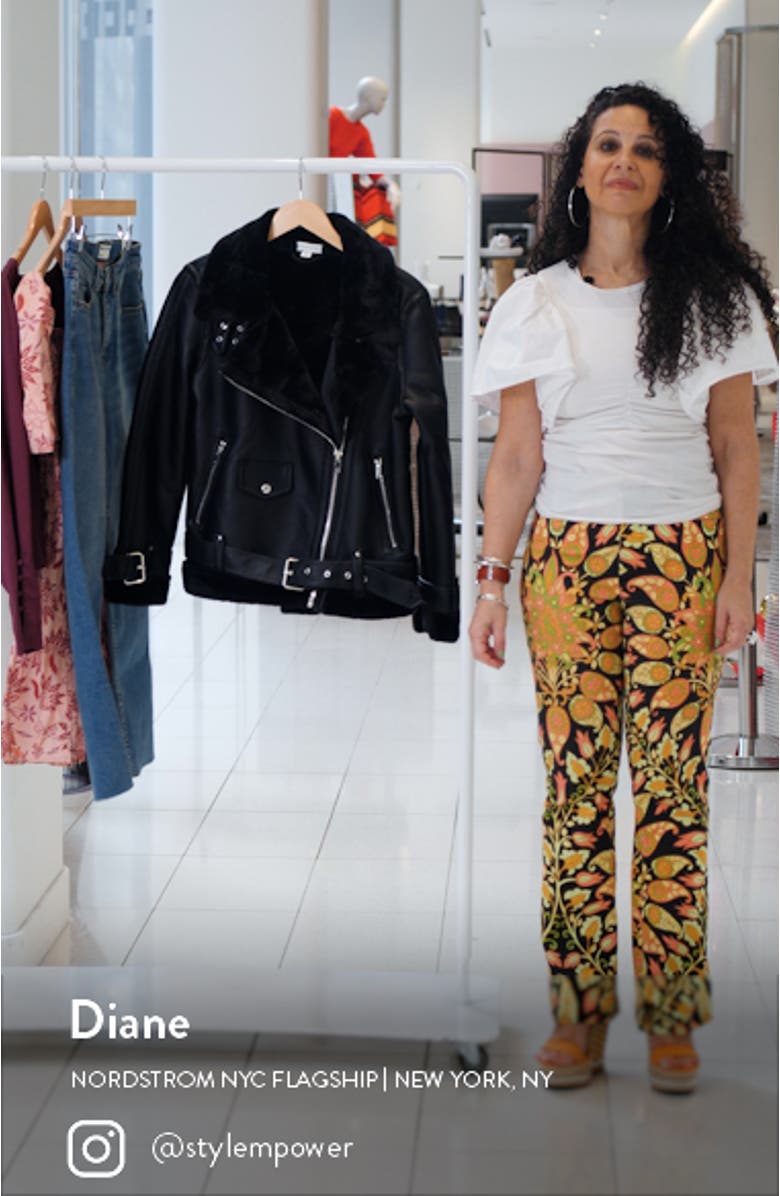 Faux Leather Biker Jacket, sales video thumbnail