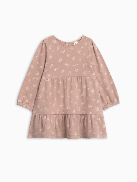 Organic Cotton Sofia Long Sleeve Tiered Dress (Baby)
