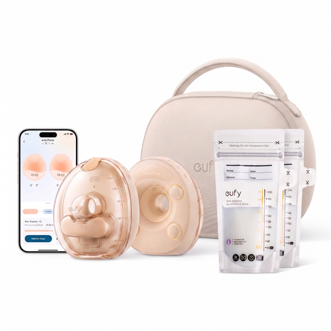 Heated Massage Wearable Breast Pump S2 Pro With 240 Pieces Milk Storage Bags
