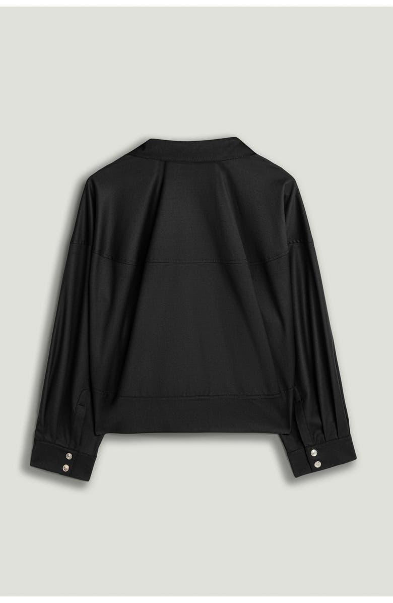 Nocturne Draped Jacket, Alternate, color, Black