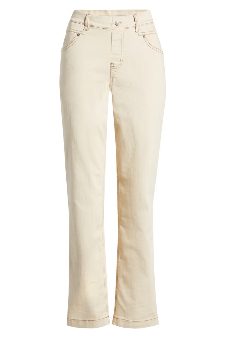 Crosshatch Denim Straight Leg Leggings, Alternate, color, ECRU