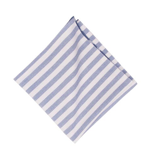 C & F Home C&f Home Calming Seas Starfish Reversible Hemstitch Napkins Set Of 6 In Blue