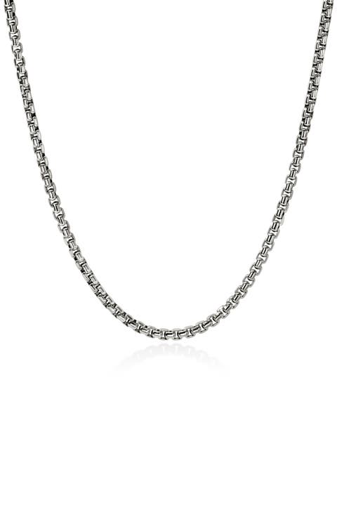 Box Chain Necklace, 3.7mm
