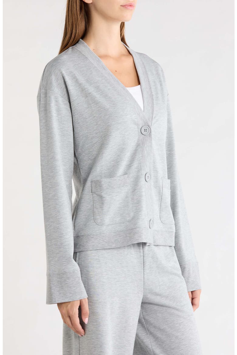 Cozy Fleece Cardigan, Alternate, color, HTR CONCRETE