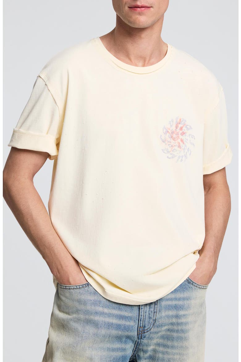 Graphic Cotton T-Shirt, Main, color, OFF WHITE
