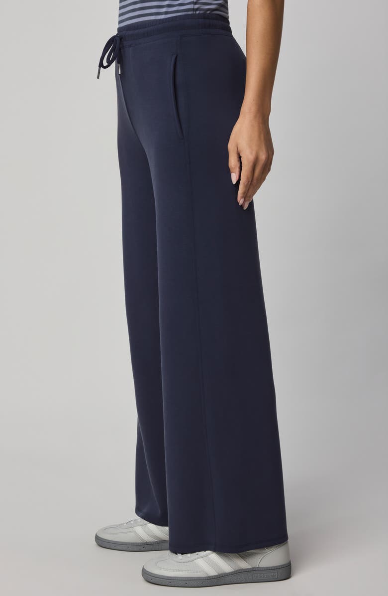 Splendid Scubasoft Wide Leg Drawstring Pants, Alternate, color, Navy Blue