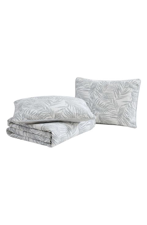 Palmday Cotton Quilt & Sham Set