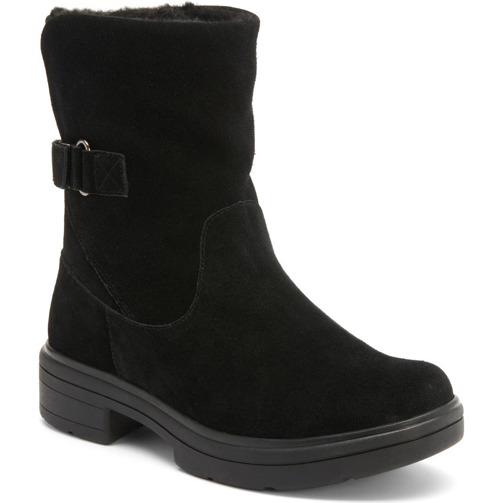Abeo Vista Mid Boot In Black Suede - Regular