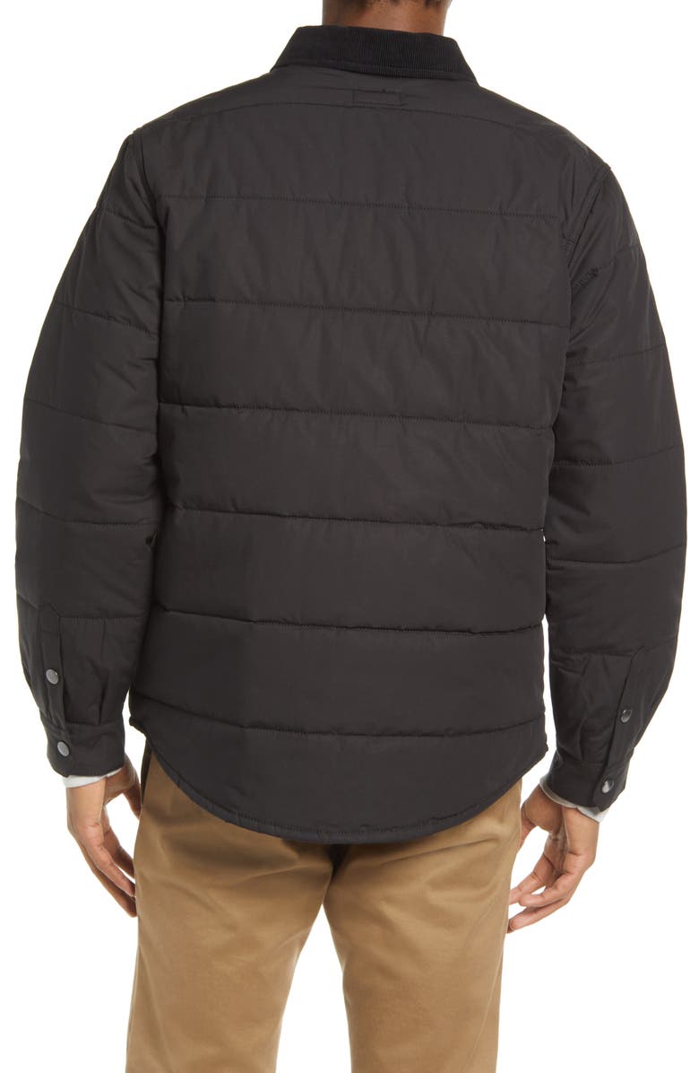 Brixton Cass Quilted Jacket, Alternate, color, Black/Black