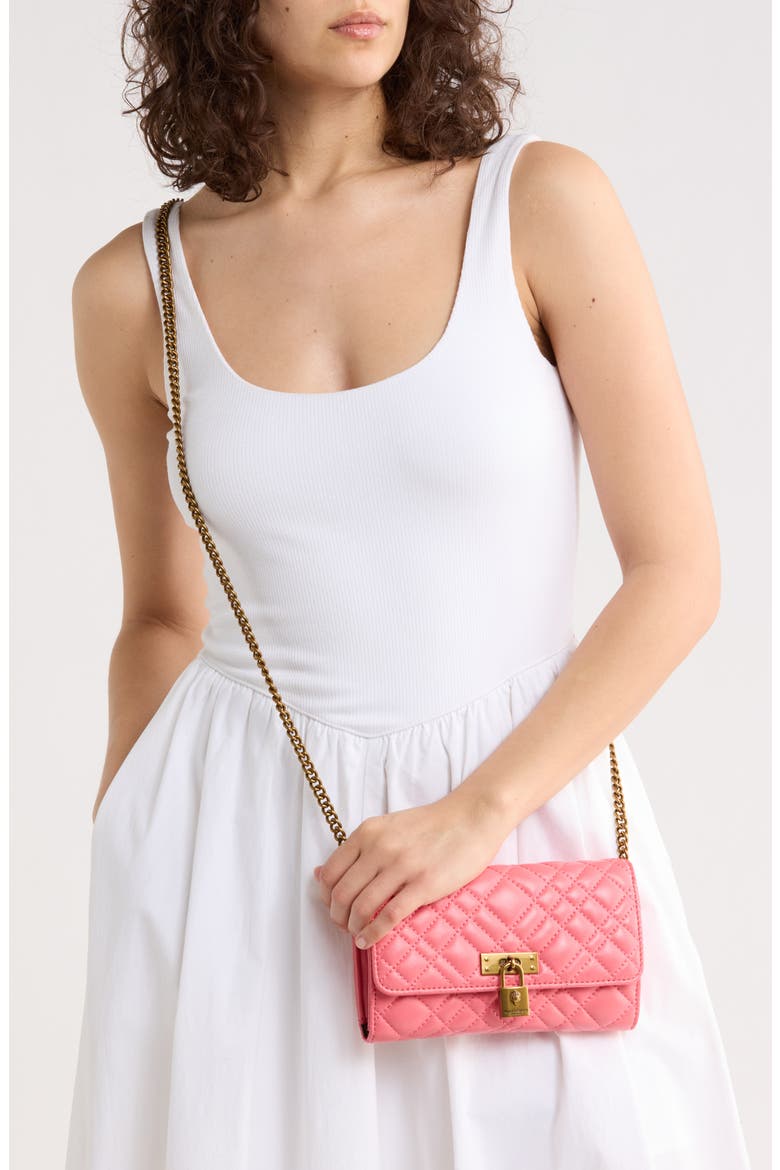 Brixton Wallet on a Chain, Alternate, color, OPEN PINK