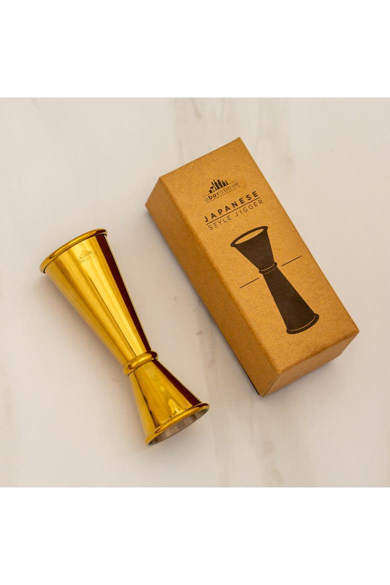 Gold Japanese Cocktail Jigger, Alternate, color, Gold