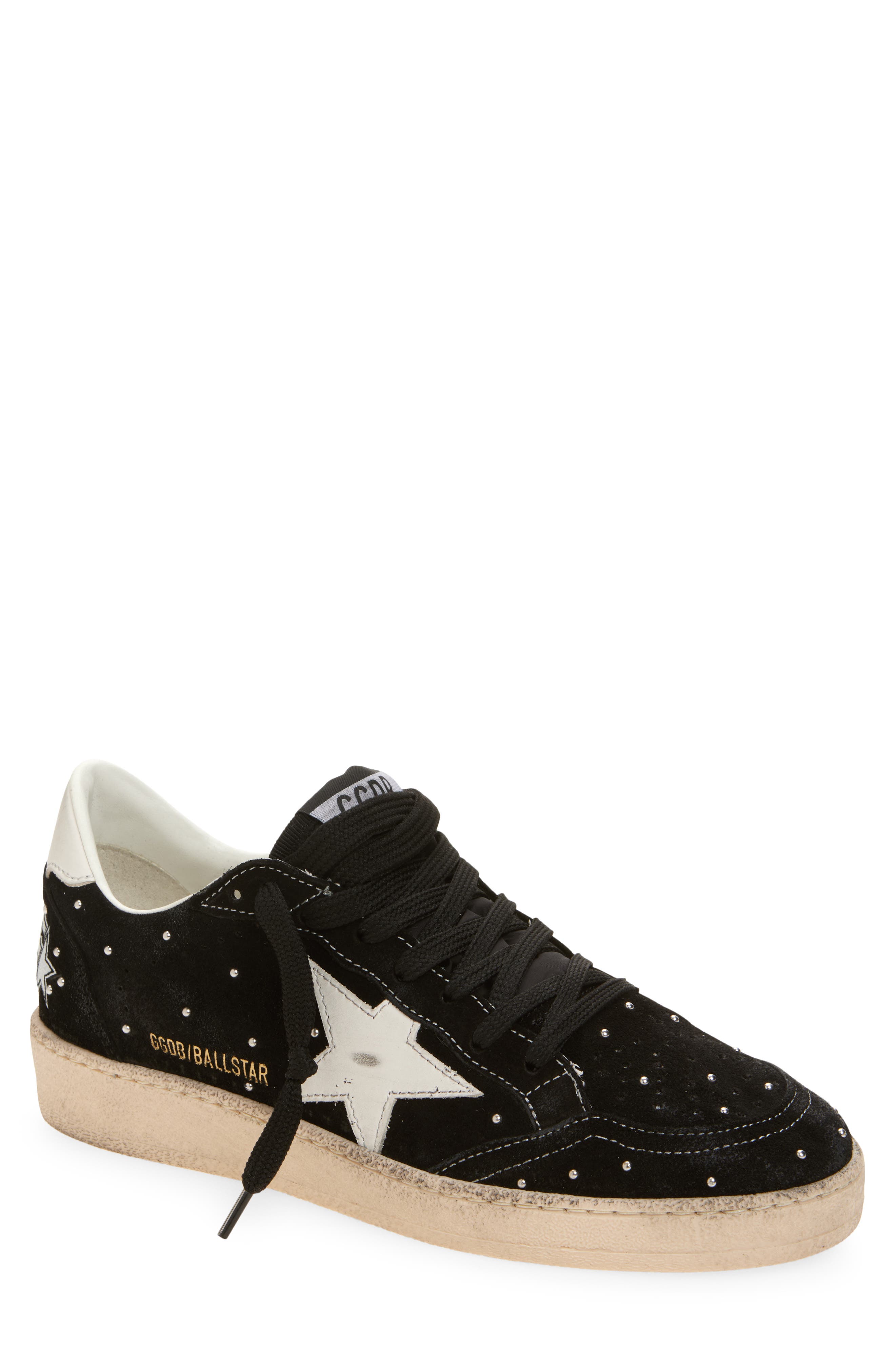 Golden Goose Ball Star Low Top Sneaker, Main, color, Black/ Milk