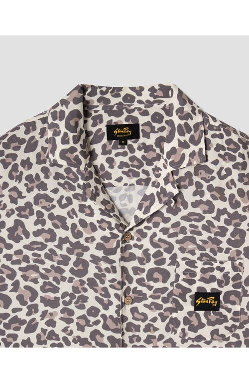 Stan Ray Tour Leopard Print Camp Shirt In Leopard Camo