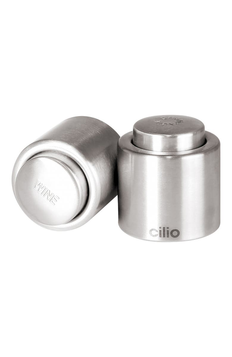 CILIO 18/10 Stainless Steel Wine Sealer, Alternate, color, Silver