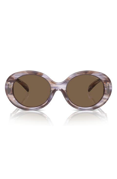53mm Oval Sunglasses