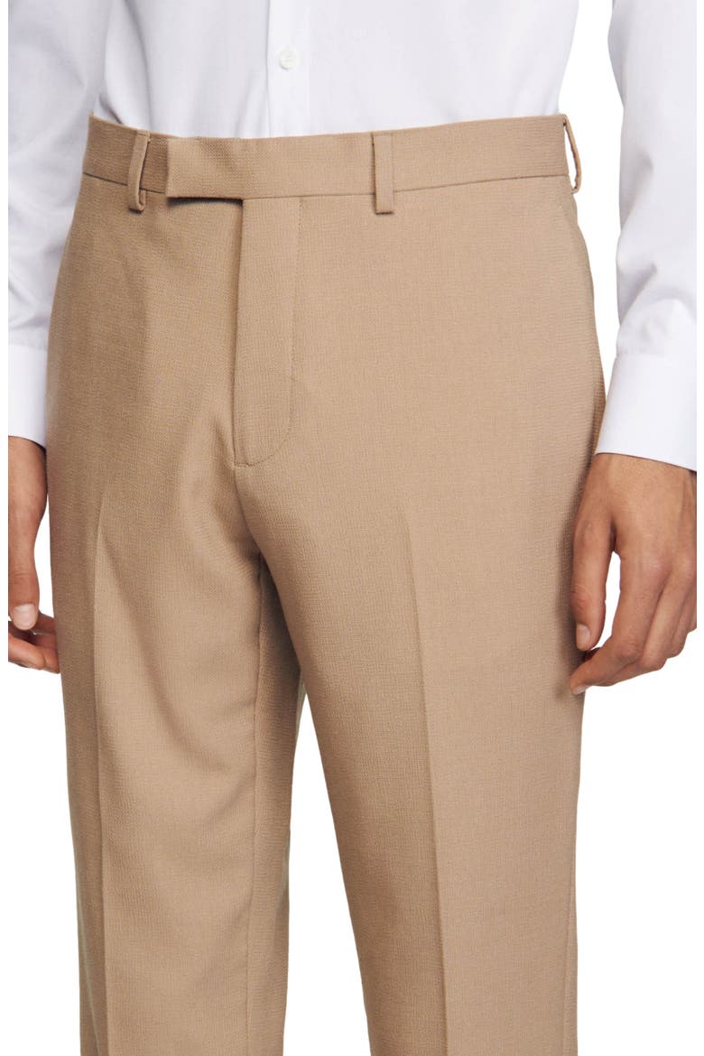 Wool suit trousers, Alternate, color, BEIGE