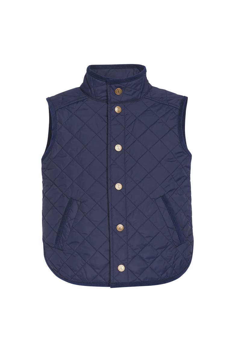 Kids' Classic Quilted Vest, Main, color, Navy