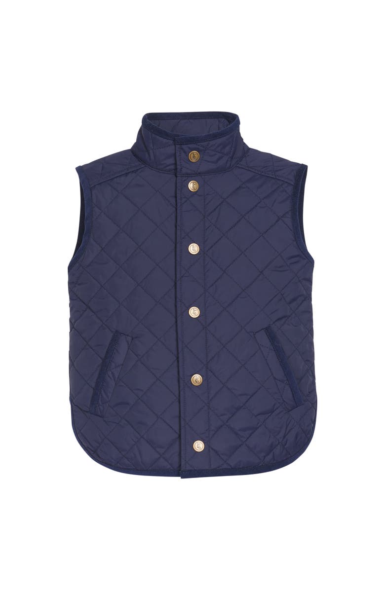 Little English Kids' Classic Quilted Vest, Main, color, Navy
