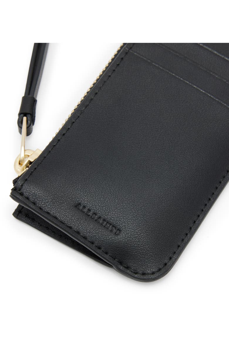 AllSaints Marlborough Leather Wallet, Alternate, color, 