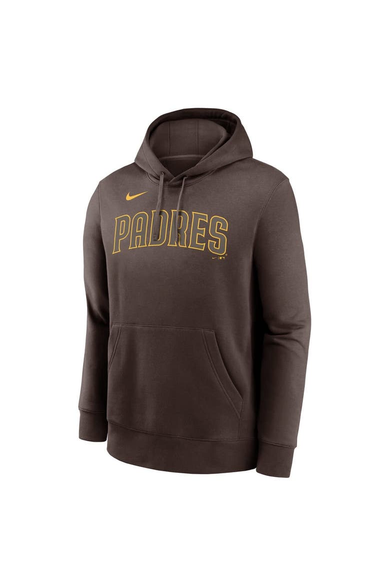 Men's Nike Fernando Tatis Jr. Brown San Diego Padres Player Name & Number Club Fleece Pullover Hoodie, Alternate, color, Brown