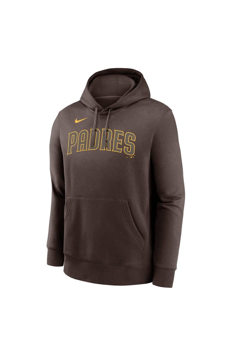 Nike Men's Nike Fernando Tatis Jr. Brown San Diego Padres Player Name & Number Club Fleece Pullover Hoodie, Alternate, color, Brown